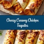 Creamy Oven-Baked Chicken Taquitos Recipe