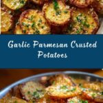 Crispy Garlic Parmesan Crusted Potatoes Recipe