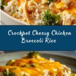 Crockpot Cheesy Chicken Broccoli Rice Recipe