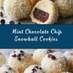 Mint Chocolate Chip Snowball Cookies Recipe