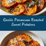Roasted Sweet Potatoes with Garlic and Parmesan Recipe