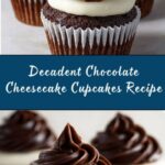 Chocolate Cheesecake Cupcakes with Whipped Ganache Frosting Recipe