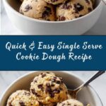 Three Ingredient Cookie Dough for One Recipe