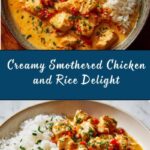 Creamy Smothered Chicken and Rice Recipe