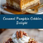Caramel Pumpkin Cobbler with Pecans Recipe