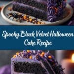 Spooky Black Velvet Halloween Cake Recipe