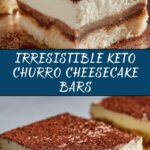 Keto No-Bake Churro Cheesecake Bars Recipe