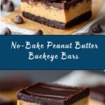 No-Bake Peanut Butter Buckeye Bars Recipe