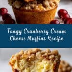 Cranberry Cream Cheese Muffins Recipe