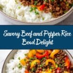 Beef and Pepper Rice Bowl Recipe