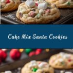 Cake Mix Chocolate Chip Santa Cookies Recipe