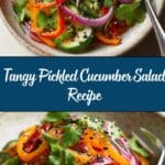 Pickled Cucumber, Onion, and Bell Pepper Salad Recipe