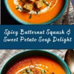 Spicy Butternut Squash and Sweet Potato Soup Recipe