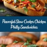 Slow Cooker Chicken Philly Sandwiches Recipe