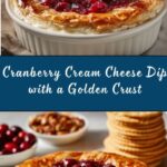 Baked Cranberry Cream Cheese Dip with a Golden Crust Recipe