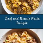Creamy Beef and Bowtie Pasta Recipe