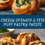 Spinach and Feta Puff Pastry Twists Recipe