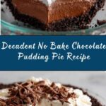 No Bake Chocolate Pudding Pie Recipe