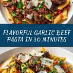 Flavorful Garlic Beef Pasta in 30 Minutes