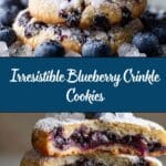 Blueberry Crinkle Cookies Recipe