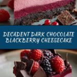 Dark Chocolate Blackberry Cheesecake Recipe