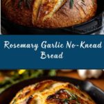 Rustic No-Knead Rosemary Garlic Bread Recipe