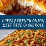 French Onion Ground Beef and Rice Casserole Recipe