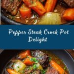 Pepper Steak in a Crock Pot Recipe