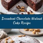 Moist Chocolate Walnut Cake Recipe