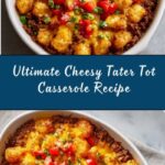 Cheesy Tater Tot Casserole with Ground Beef and Rotel Recipe