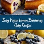 Easy Vegan Lemon Blueberry Cake Recipe