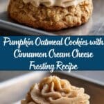 Pumpkin Oatmeal Cookies with Cinnamon Cream Cheese Frosting Recipe