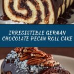 Decadent German Chocolate Coconut Pecan Roll Cake Recipe
