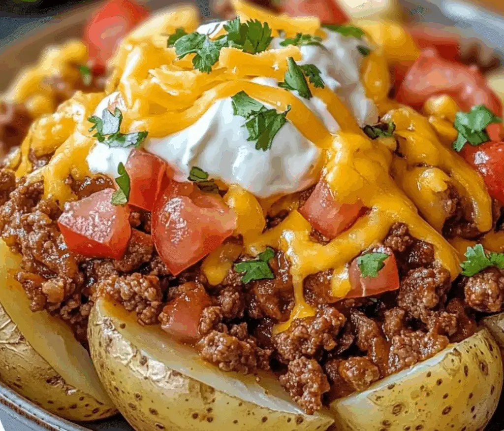 Cheesy Taco Potatoes Recipe