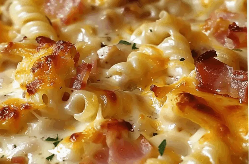 Crazy Good Casserole Cheesy Chicken and Bacon Pasta Bake Recipe