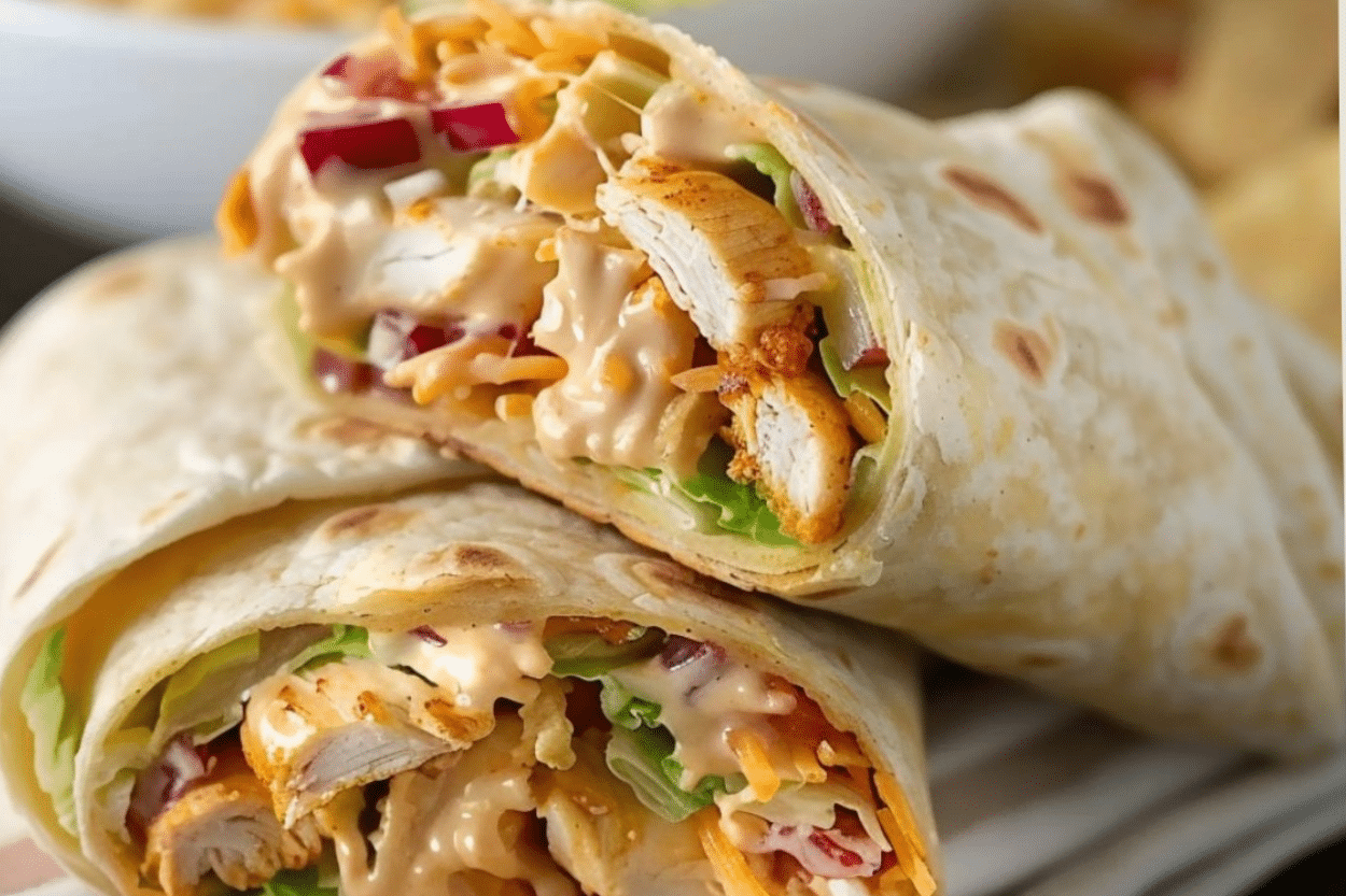 Crunchy Southwestern Chicken Wrap Recipe