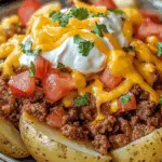 Cheesy Taco Potatoes Recipe