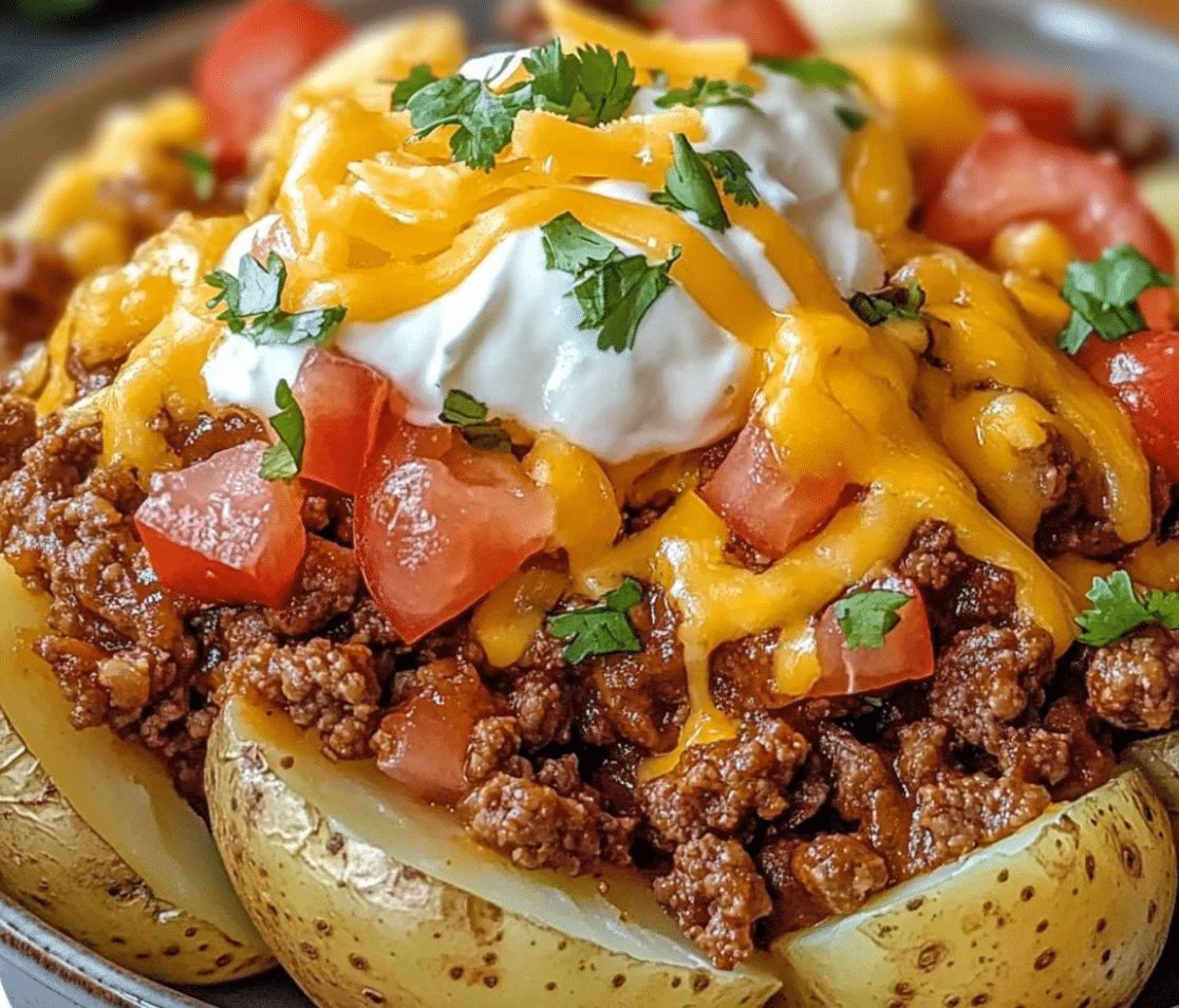 Cheesy Taco Potatoes Recipe