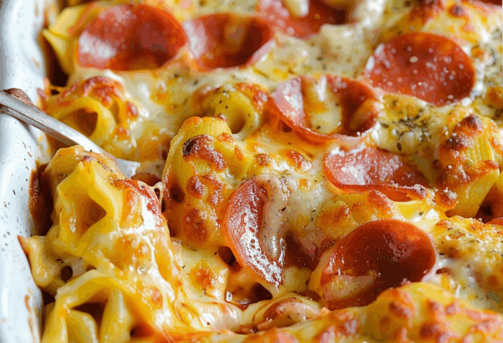 Cheese Tortellini Pepperoni Pizza Casserole Recipe