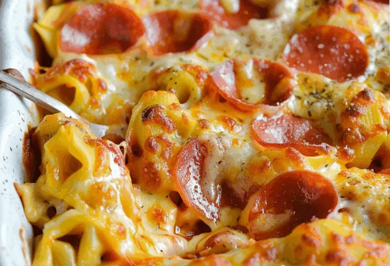 Cheese Tortellini Pepperoni Pizza Casserole Recipe