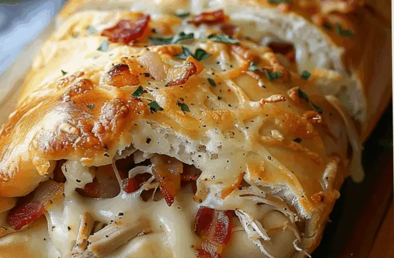 Chicken Bacon Ranch Stromboli Recipe