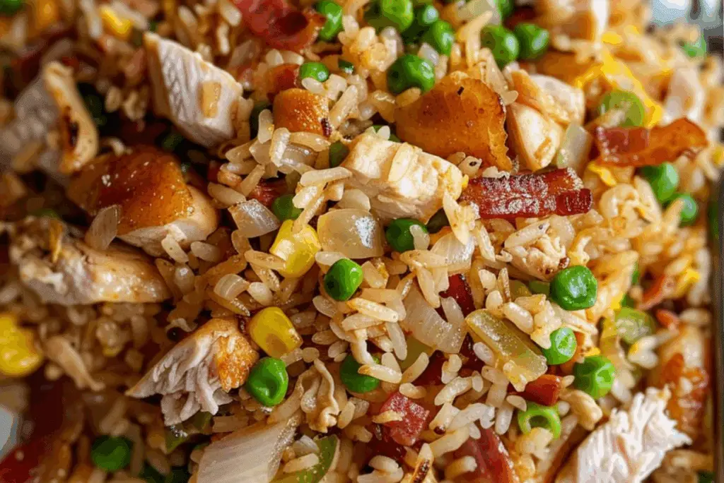 Chicken and Bacon Fried Rice Recipe