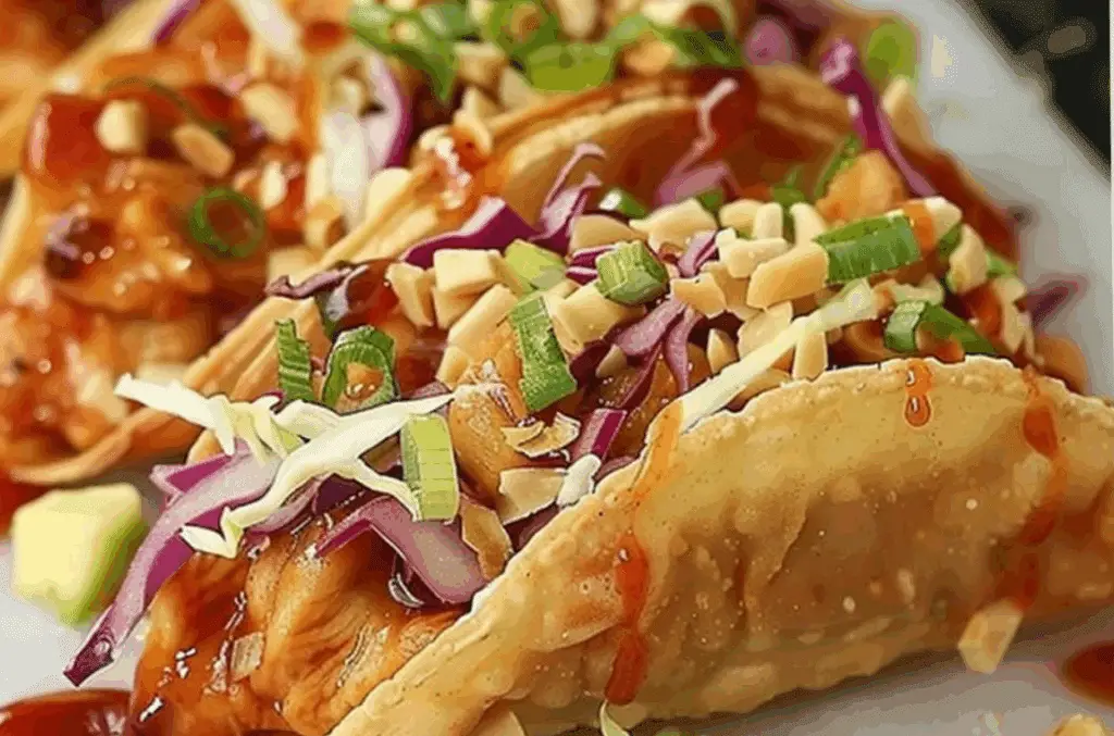 Crispy Chicken Wonton Tacos Recipe