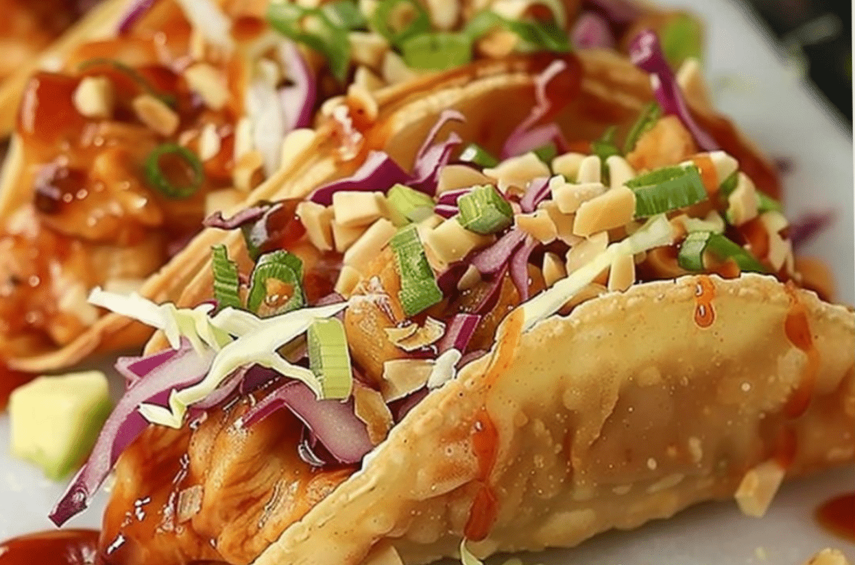 Crispy Chicken Wonton Tacos Recipe