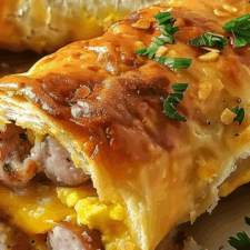 Sausage, Egg and Cheese Breakfast Roll-Ups Recipe-image