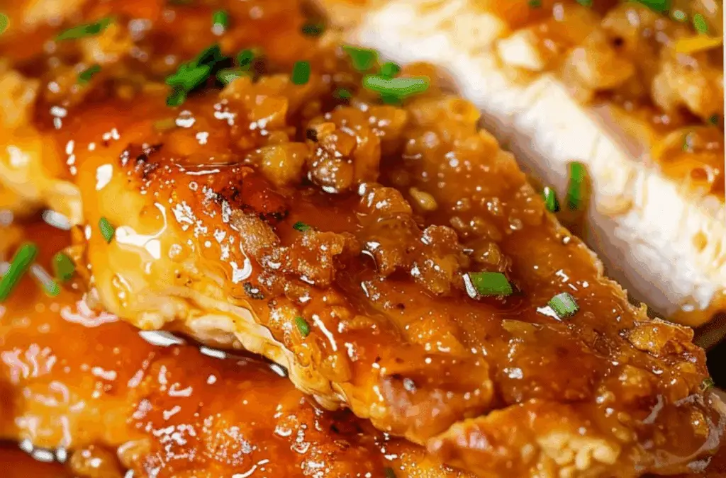 Double Crunch Honey Garlic Chicken Breasts Recipe