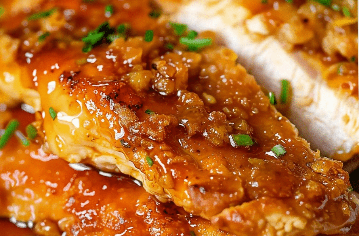 Double Crunch Honey Garlic Chicken Breasts Recipe