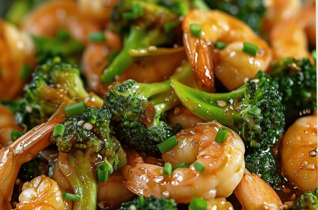 Shrimp and Broccoli Stir Fry in Garlic Sauce Recipe