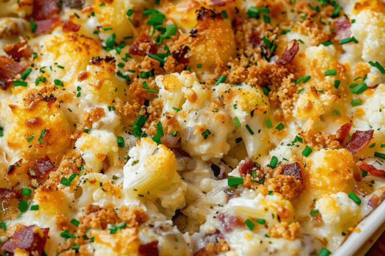 Loaded Cauliflower Casserole Recipe