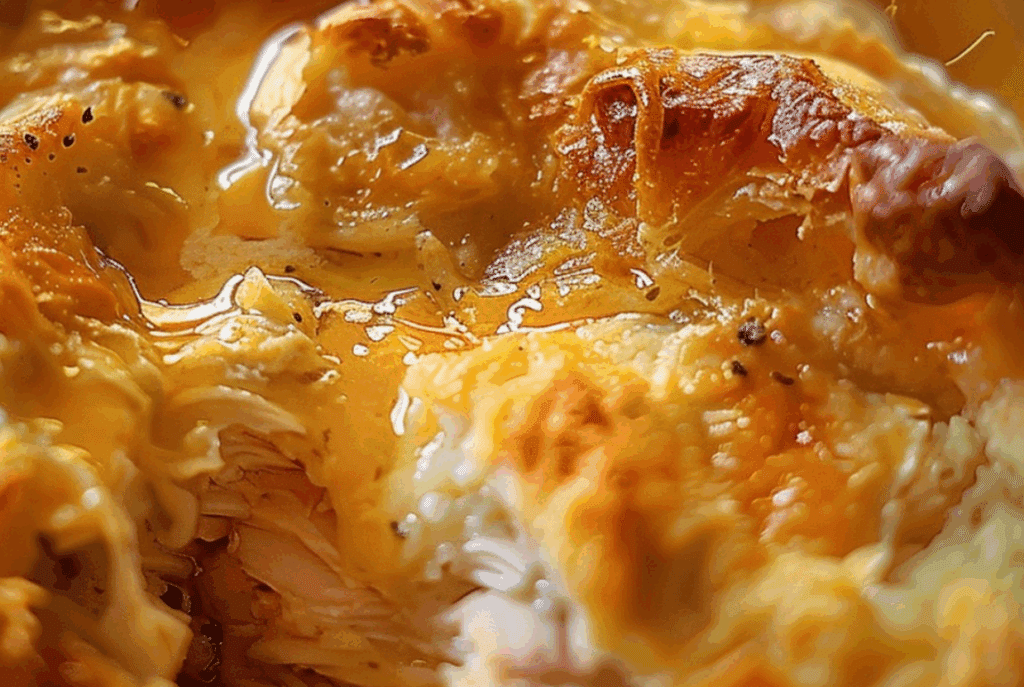 Cracked Out Chicken Bubble Up Cheesy Chicken and Biscuit Bake Recipe